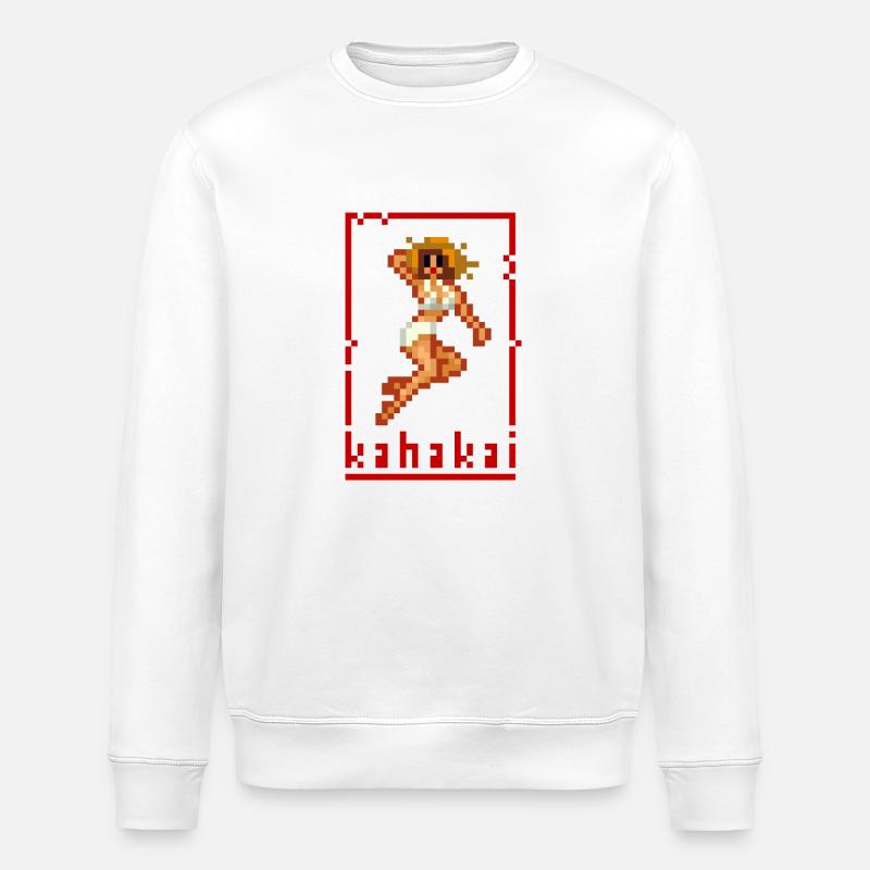 Plage de Pixel Pinup - Sweat bio ROLLER Stanley/Stella Unisexe - blanc