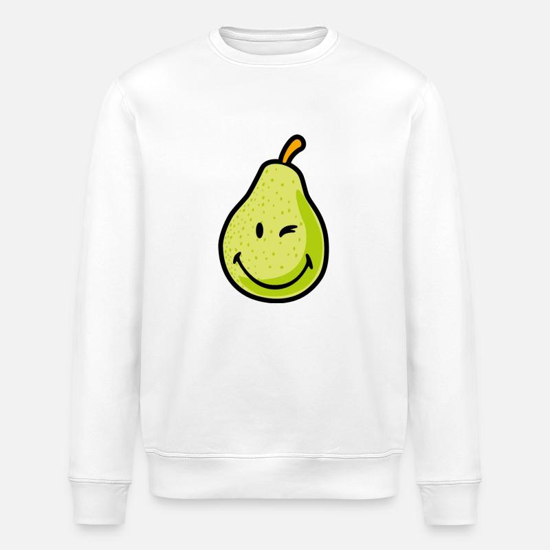 Smiley Pear - Stanley/Stella Unisex Bio-Sweatshirt ROLLER - Weiß