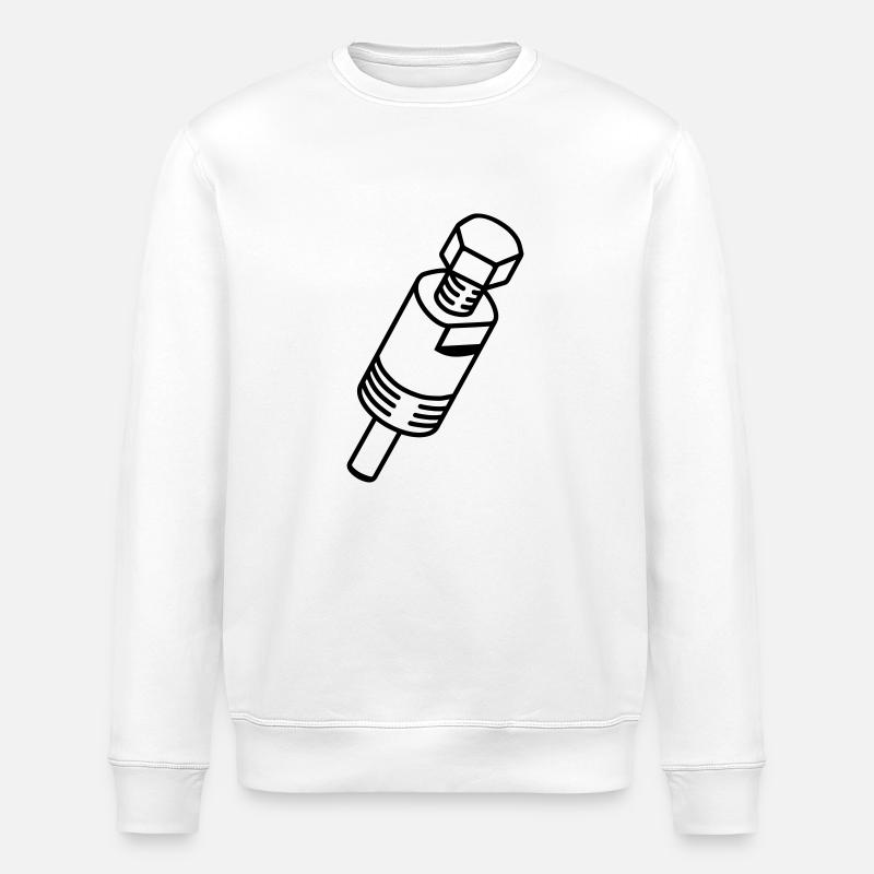 Mechanische_Puller_em3 - Stanley/Stella Unisex Bio-Sweatshirt ROLLER - Weiß