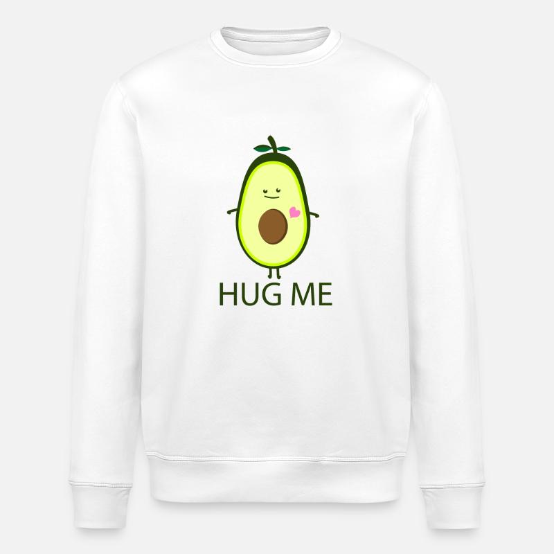 Hug me - Avocado - Sweat bio ROLLER Stanley/Stella Unisexe - blanc