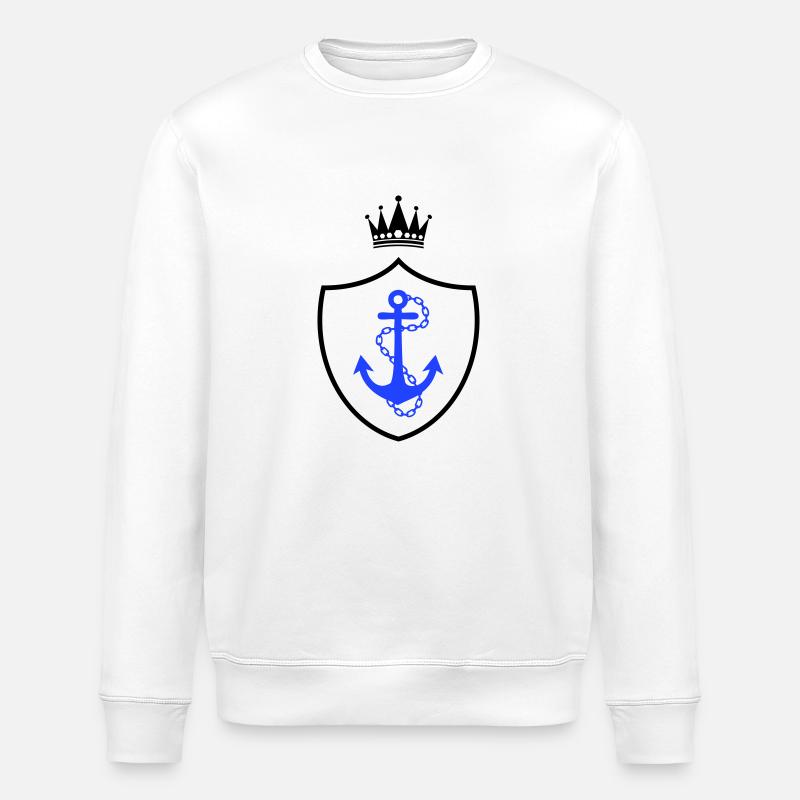 anker wappen - Stanley/Stella Unisex Bio-Sweatshirt ROLLER - Weiß