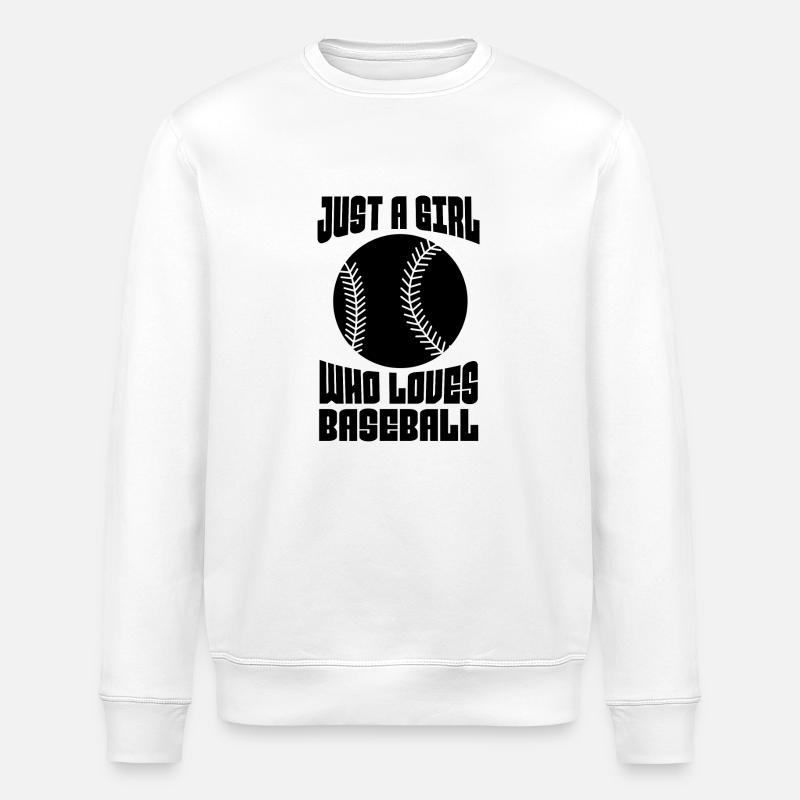 Baseball Baseballteam Baseballer Baseballspieler - Stanley/Stella Unisex Bio-Sweatshirt ROLLER - Weiß