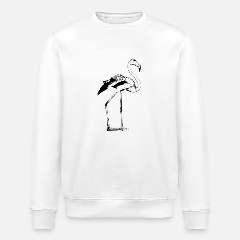 Flamingo - Stanley/Stella Unisex Bio-Sweatshirt ROLLER - Weiß