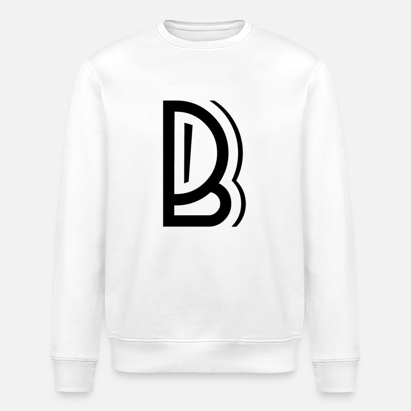 Buchstabe B - Stanley/Stella Unisex Bio-Sweatshirt ROLLER - Weiß