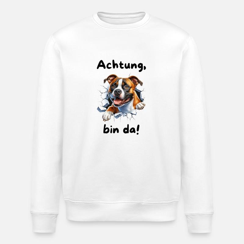 Staff Bin da - Stanley/Stella Unisex Bio-Sweatshirt ROLLER - Weiß