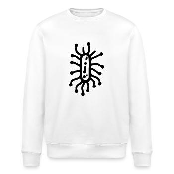 Bacteria - Stanley/Stella ROLLER Unisex Organic Sweatshirt - white - Front - Nik (191cm)