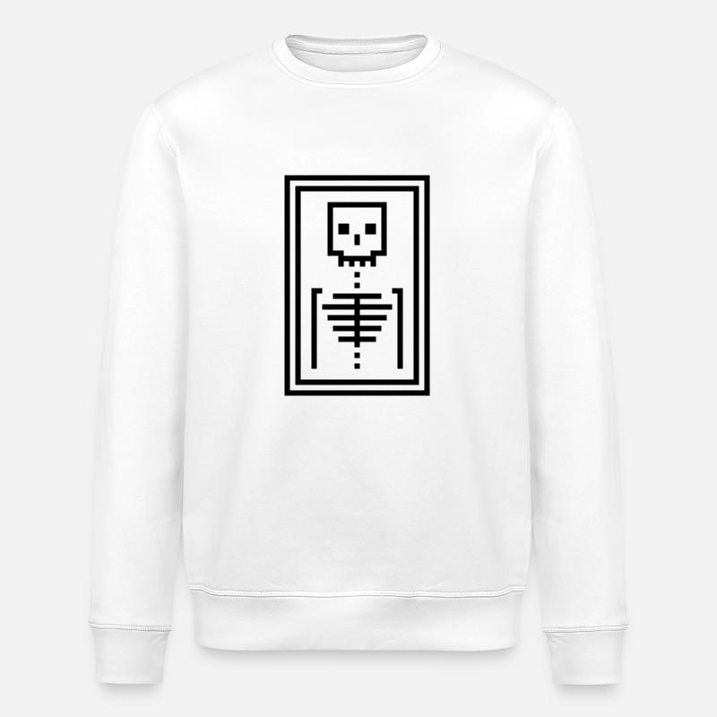 Knochen - Stanley/Stella Unisex Bio-Sweatshirt ROLLER - Weiß