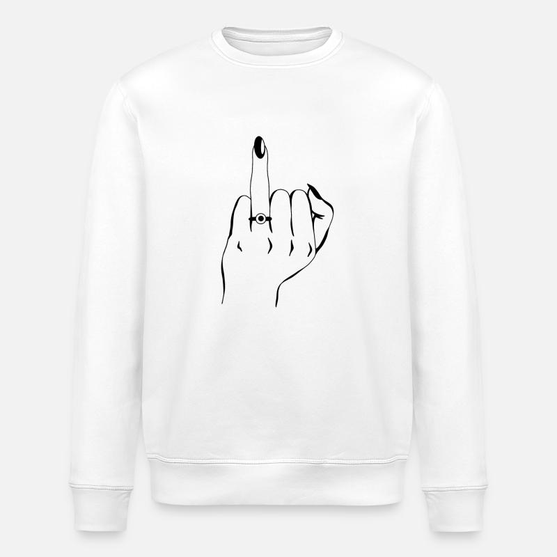 Put a ring on it - Stanley/Stella ROLLER Unisex Organic Sweatshirt - white