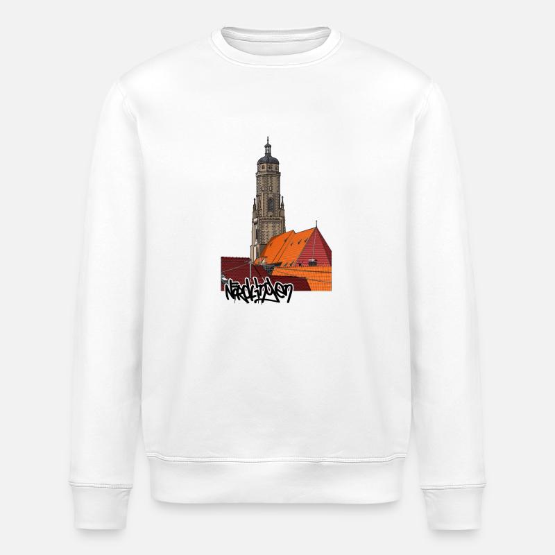 Nördlingen // Daniel // Illustration - Stanley/Stella ROLLER Unisex Organic Sweatshirt - white