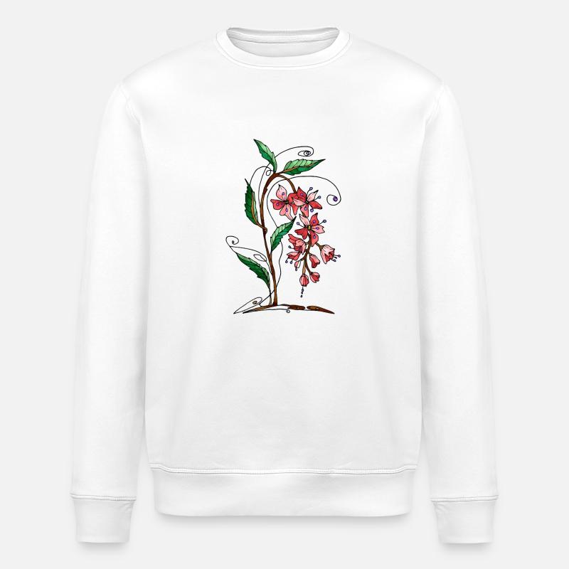 Fleur - Sweat bio ROLLER Stanley/Stella Unisexe - blanc