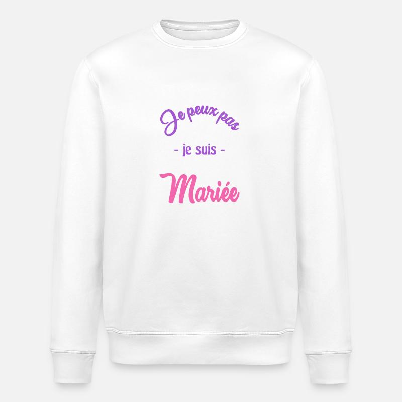 FUTURE MARIEE. EVJF. MARIEE - Sweat bio ROLLER Stanley/Stella Unisexe - blanc