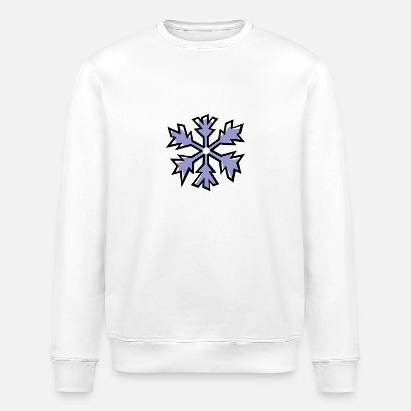 Flocon de neige - Sweat bio ROLLER Stanley/Stella Unisexe - blanc
