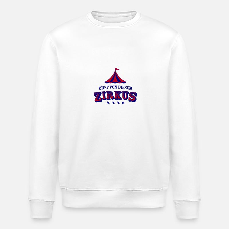 chef von diesem zirkus - Stanley/Stella Unisex Bio-Sweatshirt ROLLER - Weiß