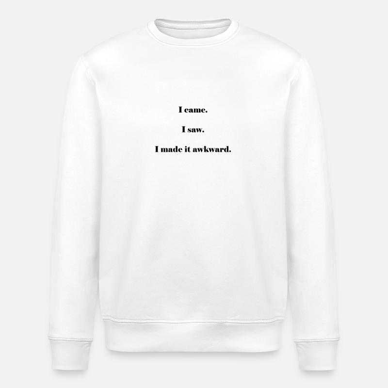 i cam i saw - Stanley/Stella Unisex Bio-Sweatshirt ROLLER - Weiß