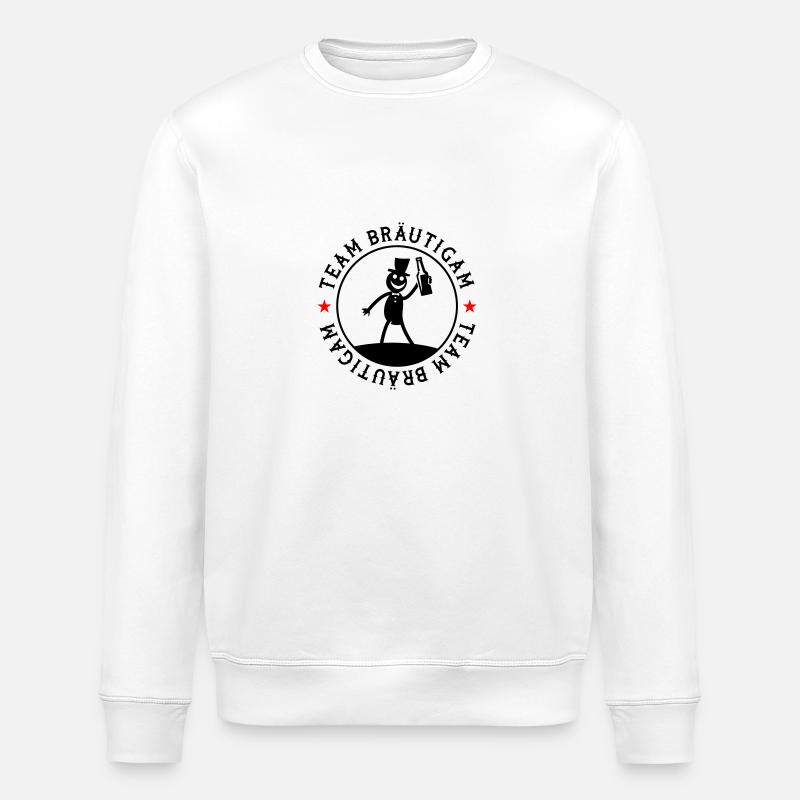 Équipe du marié de mariage - Sweat bio ROLLER Stanley/Stella Unisexe - blanc