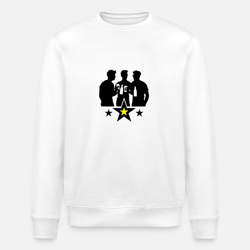 Team Bier Mannschaft - Stanley/Stella Unisex Bio-Sweatshirt ROLLER - Weiß