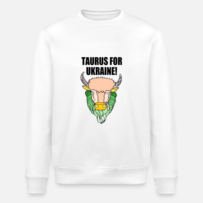 Taurus for ukraine - Sweat bio ROLLER Stanley/Stella Unisexe - blanc