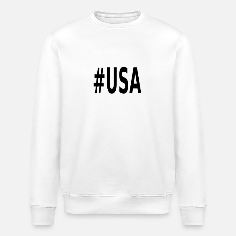 Usa - Stanley/Stella Unisex Bio-Sweatshirt ROLLER - Weiß