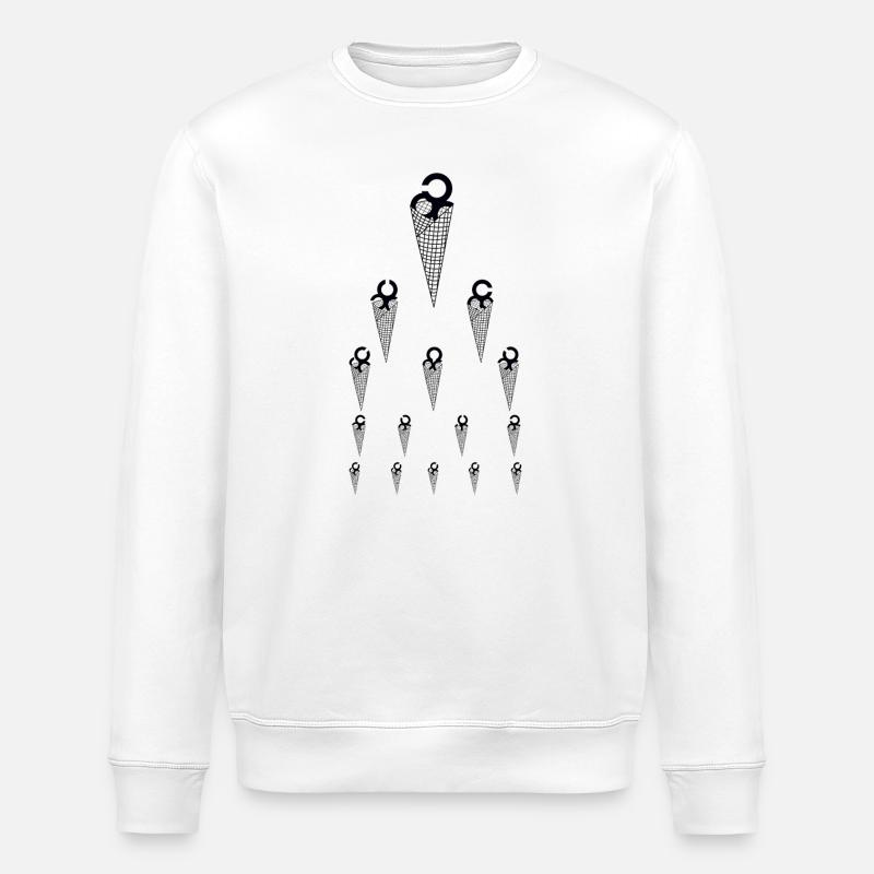 Eis Sehtest Optiker - Stanley/Stella Unisex Bio-Sweatshirt ROLLER - Weiß