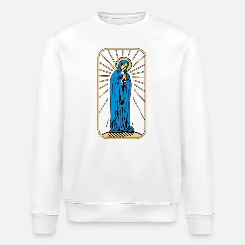 Sainte Marie sans arrière-plan - Sweat bio ROLLER Stanley/Stella Unisexe - blanc