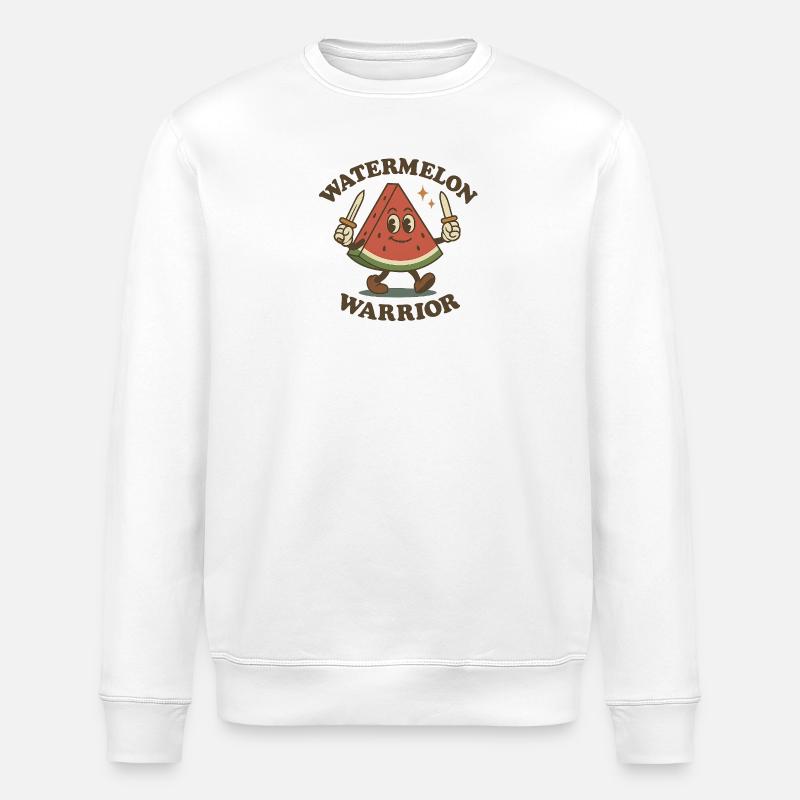 Guerrier pastèque - Sweat bio ROLLER Stanley/Stella Unisexe - blanc