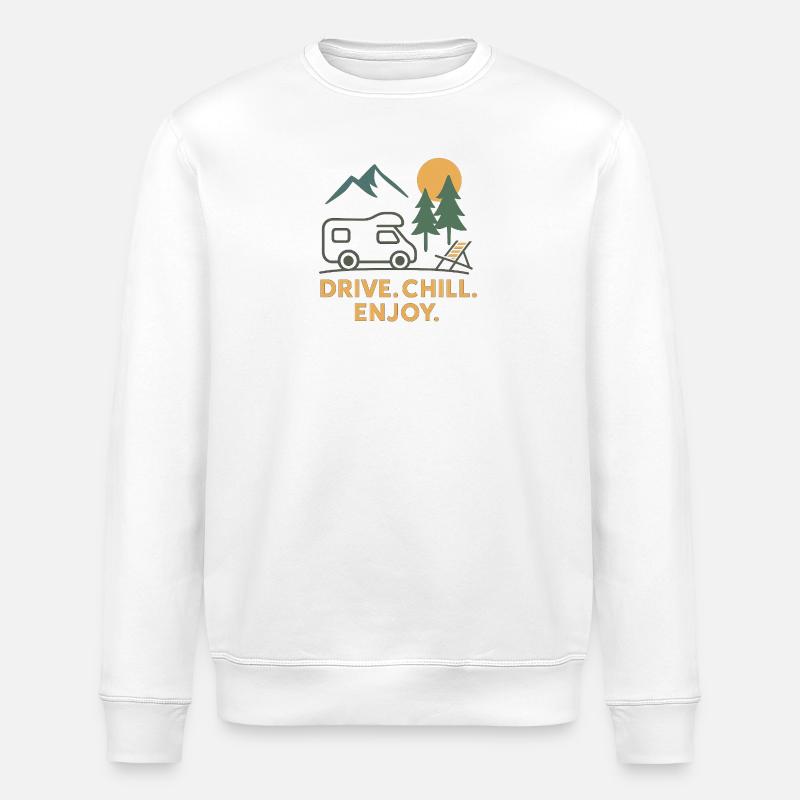Wohnmobil Camper - Stanley/Stella Unisex Bio-Sweatshirt ROLLER - Weiß