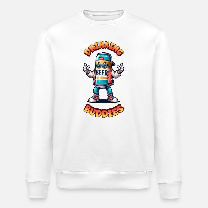 Copains de boisson - Sweat bio ROLLER Stanley/Stella Unisexe - blanc