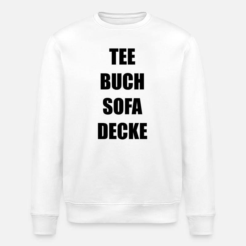 Tee Buch Sofa Decke - Stanley/Stella Unisex Bio-Sweatshirt ROLLER - Weiß