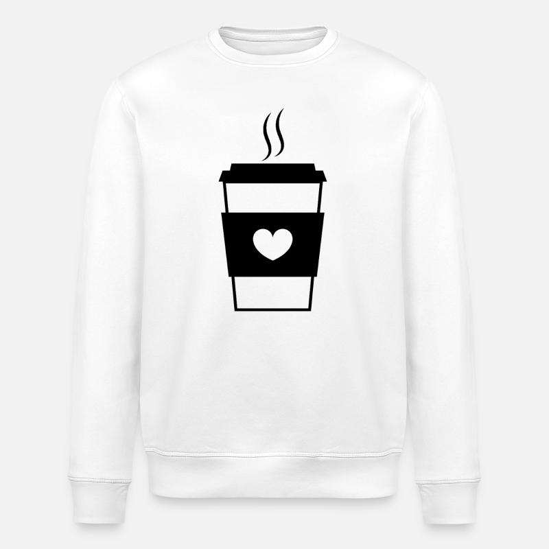 Tasse de café - Sweat bio ROLLER Stanley/Stella Unisexe - blanc