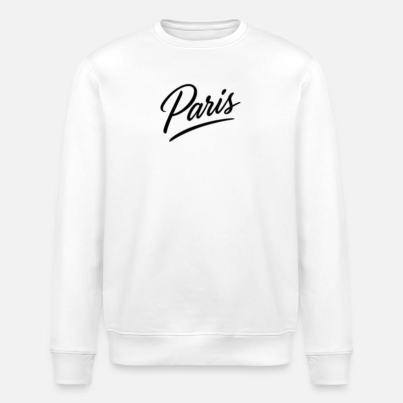 Pariser Script-Schriftzug - Stanley/Stella Unisex Bio-Sweatshirt ROLLER - Weiß