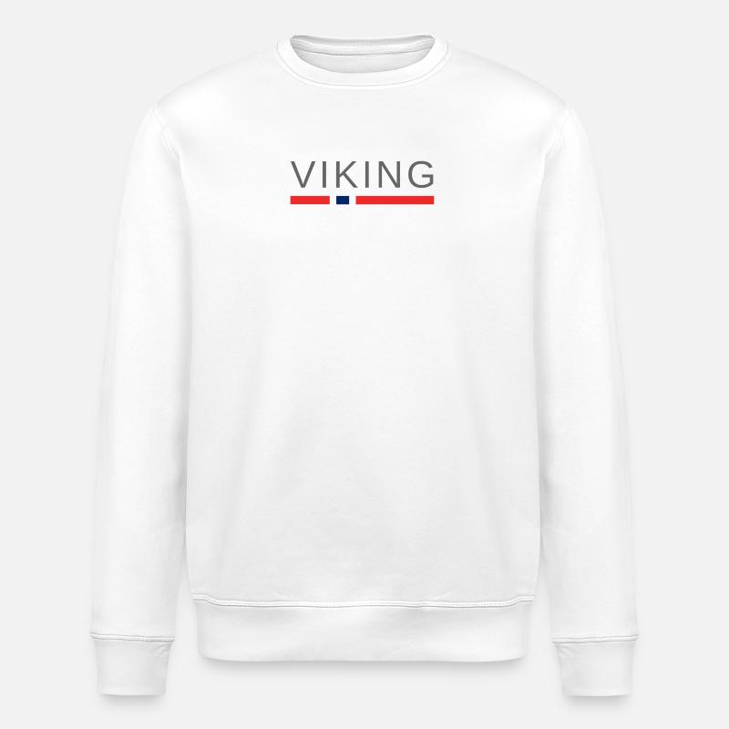 La Norvège des Vikings - Sweat bio ROLLER Stanley/Stella Unisexe - blanc