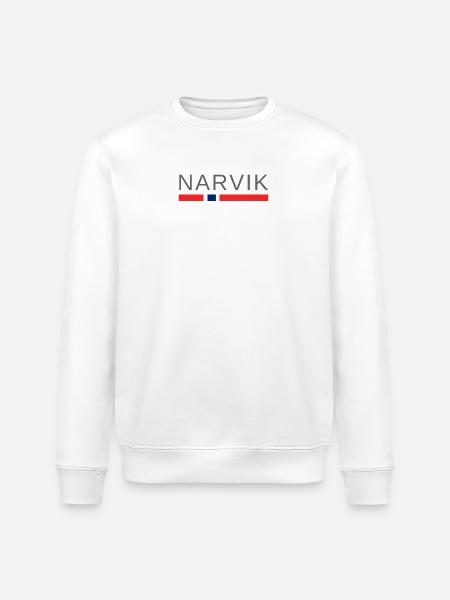 Narvik Norway - Stanley/Stella ROLLER Unisex Organic Sweatshirt - white