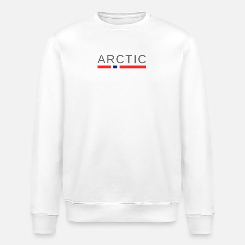 Das arktische Norwegen - Stanley/Stella Unisex Bio-Sweatshirt ROLLER - Weiß