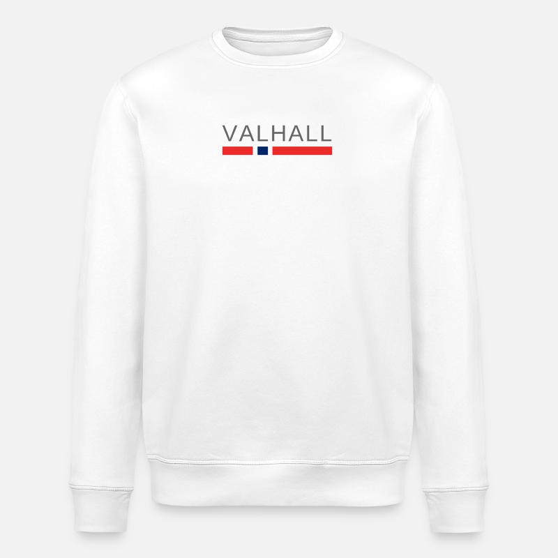 Valhalla Norvège - Sweat bio ROLLER Stanley/Stella Unisexe - blanc