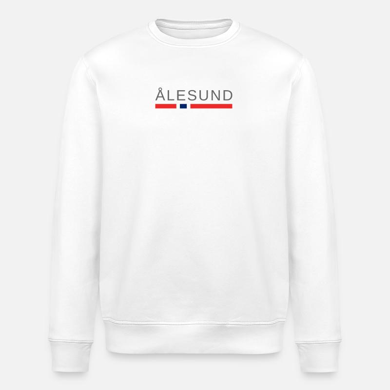 Alesund Norwegen - Stanley/Stella Unisex Bio-Sweatshirt ROLLER - Weiß