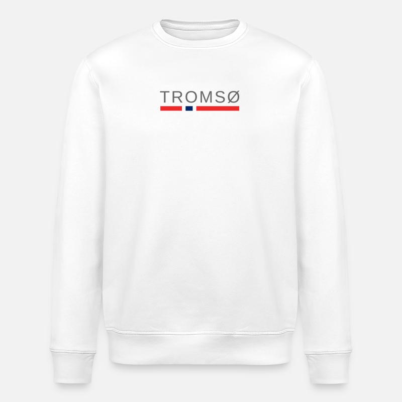 Tromso Norway - Stanley/Stella ROLLER Unisex Organic Sweatshirt - white