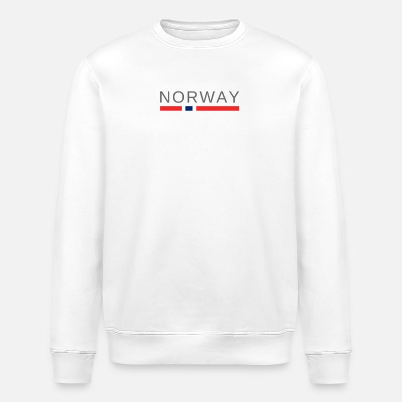 Norvège - Sweat bio ROLLER Stanley/Stella Unisexe - blanc