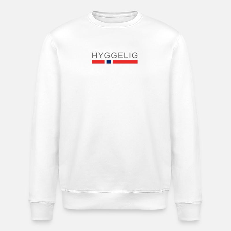 Nice Norway - Stanley/Stella ROLLER Unisex Organic Sweatshirt - white