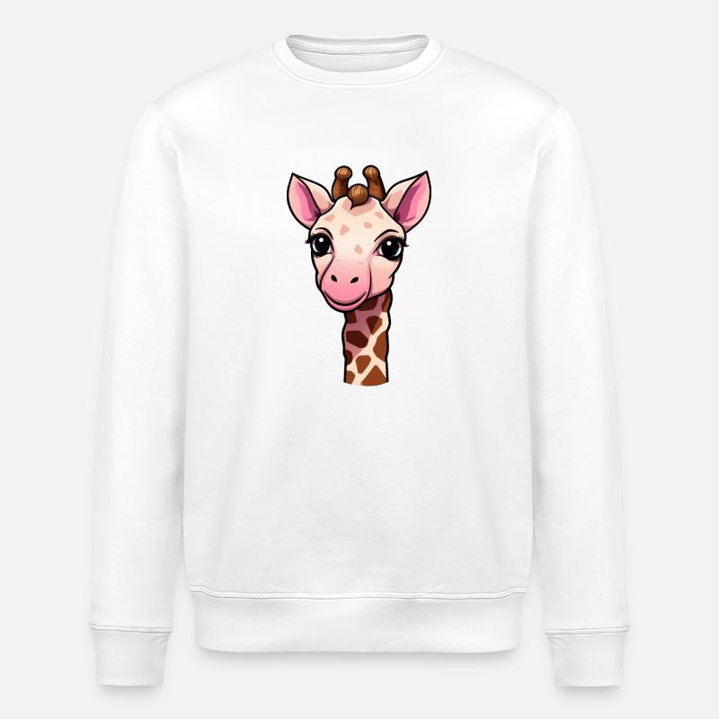 Giraffe - Stanley/Stella Unisex Bio-Sweatshirt ROLLER - Weiß