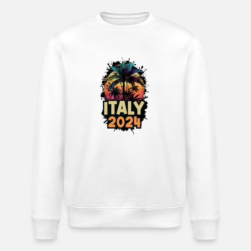 Italie 2024 Vacances Dire - Sweat bio ROLLER Stanley/Stella Unisexe - blanc