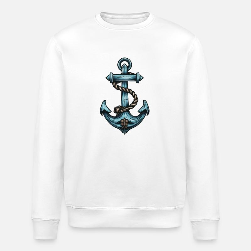 Anker Hafen - Stanley/Stella Unisex Bio-Sweatshirt ROLLER - Weiß