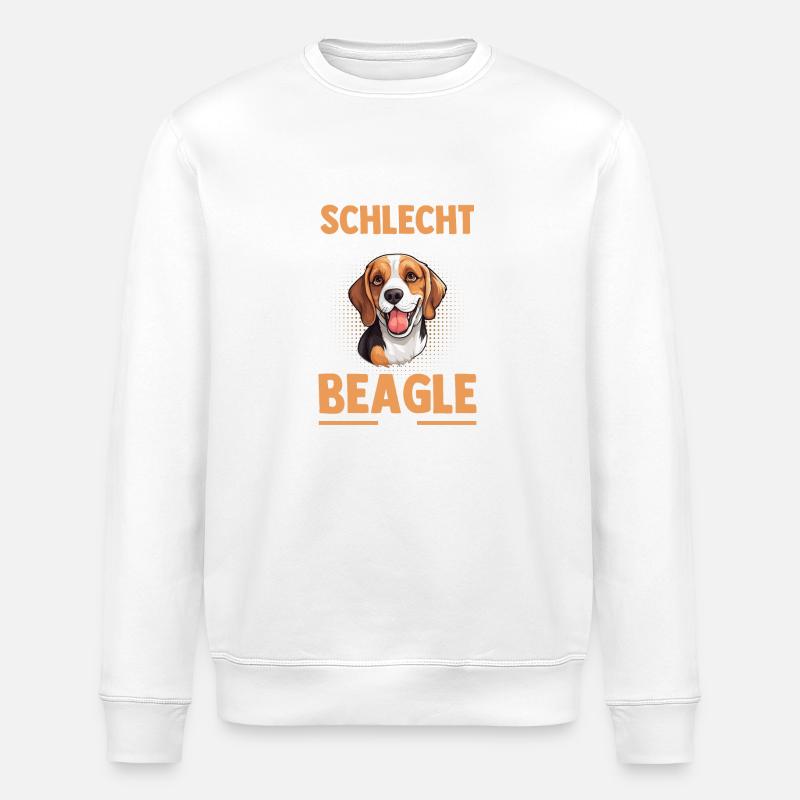 Chien Beagle - Sweat bio ROLLER Stanley/Stella Unisexe - blanc