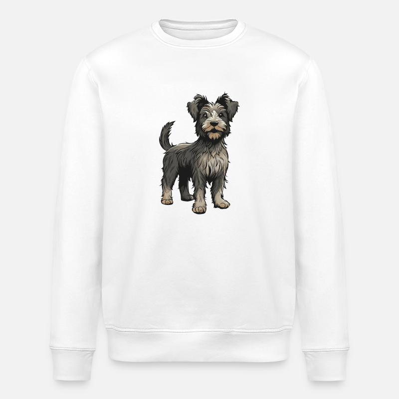 Yorkshire Terrier Hund Tier - Stanley/Stella Unisex Bio-Sweatshirt ROLLER - Weiß