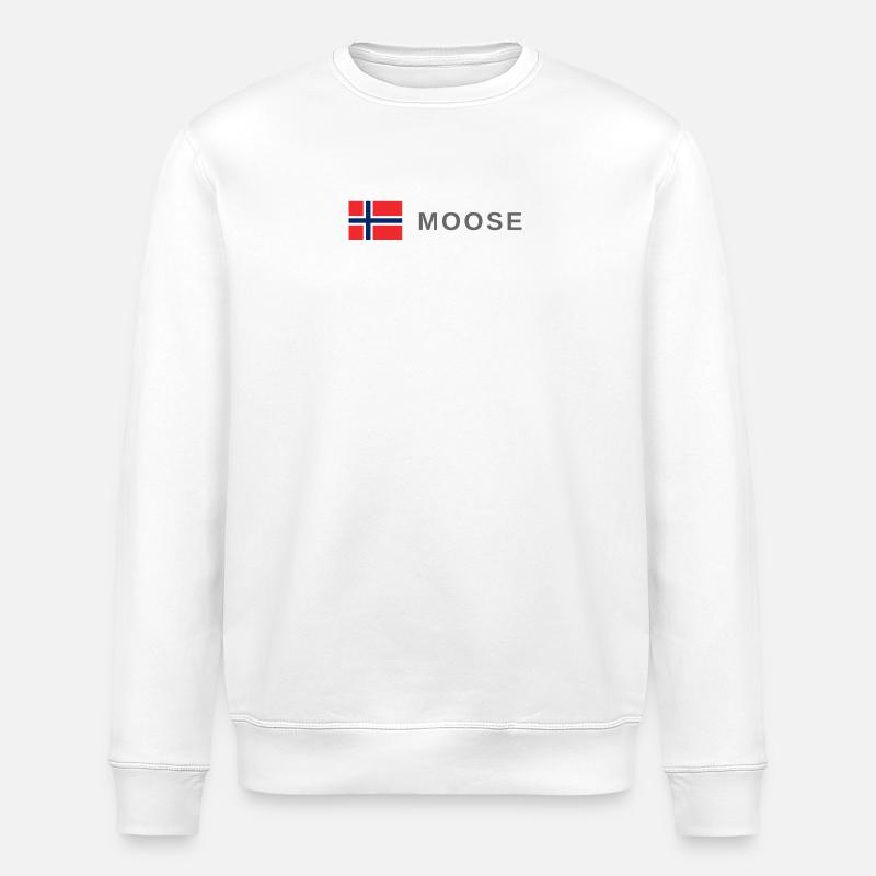 Moose Norway - Stanley/Stella ROLLER Unisex Organic Sweatshirt - white
