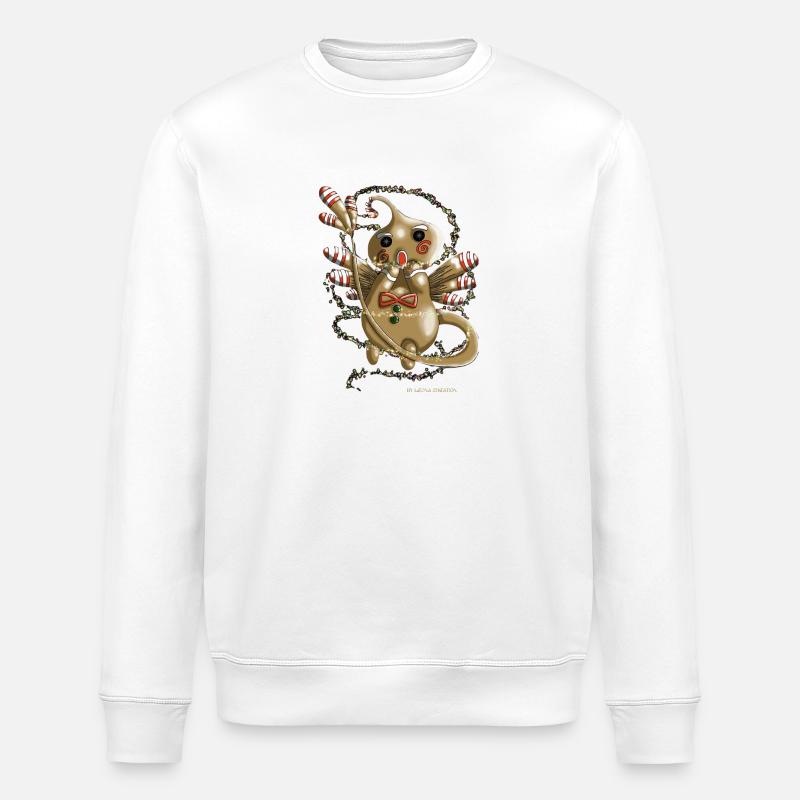 Logo Plouffy By Leona création - Sweat bio ROLLER Stanley/Stella Unisexe - blanc