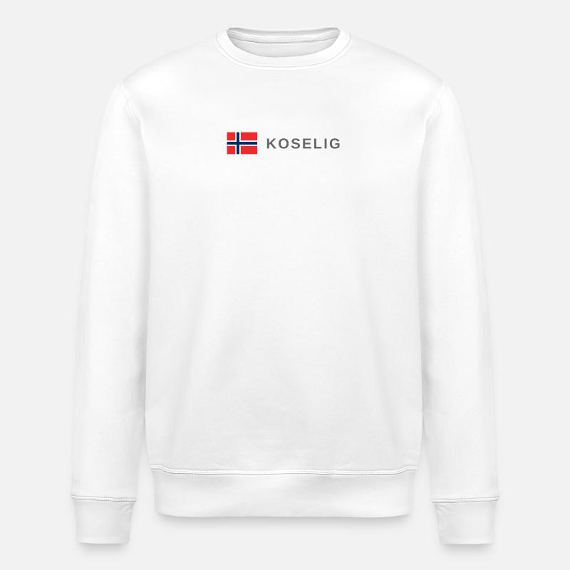 La Norvège chaleureuse - Sweat bio ROLLER Stanley/Stella Unisexe - blanc