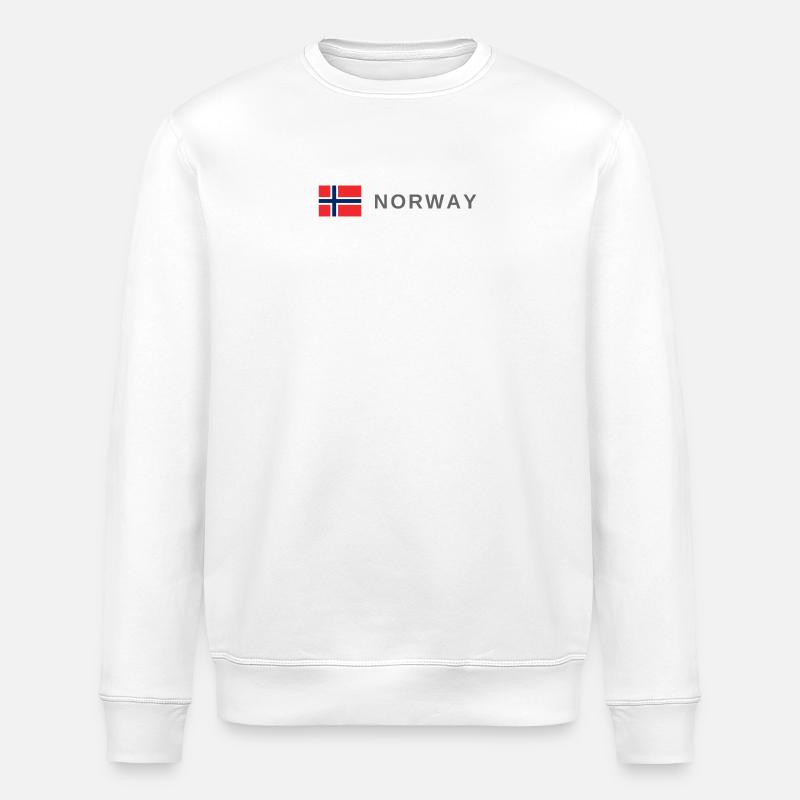 Norwegen - Stanley/Stella Unisex Bio-Sweatshirt ROLLER - Weiß
