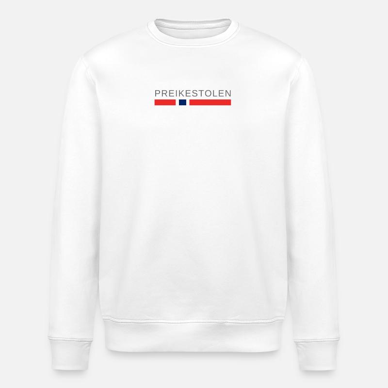Preikestolen Norwegen - Stanley/Stella Unisex Bio-Sweatshirt ROLLER - Weiß