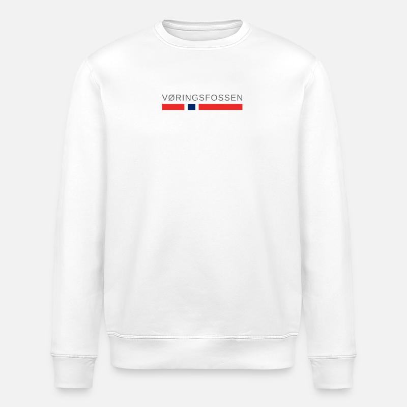Vøringsfossen Norwegen - Stanley/Stella Unisex Bio-Sweatshirt ROLLER - Weiß