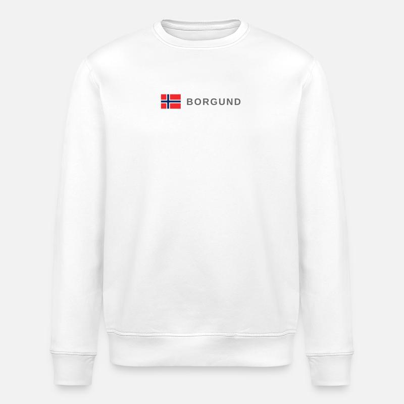 Borgund Norwegen - Stanley/Stella Unisex Bio-Sweatshirt ROLLER - Weiß